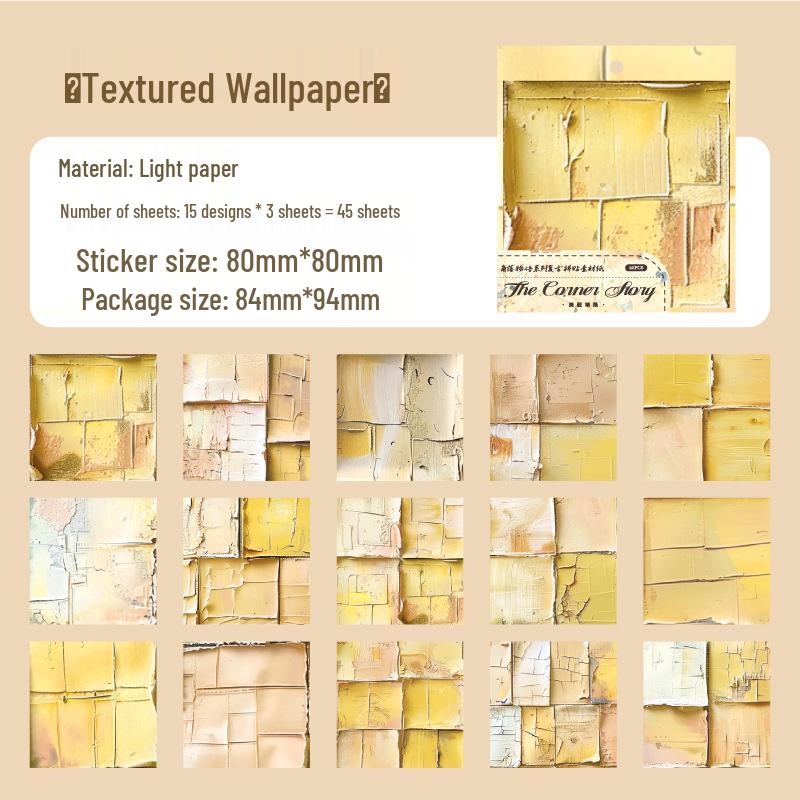 Retro Collage Paper Series: 6 Styles, 45 Tearable Lightweight Sheets
Retro Collage Paper Series: 6 Styles, 45 Tearable Lightweight Sheets