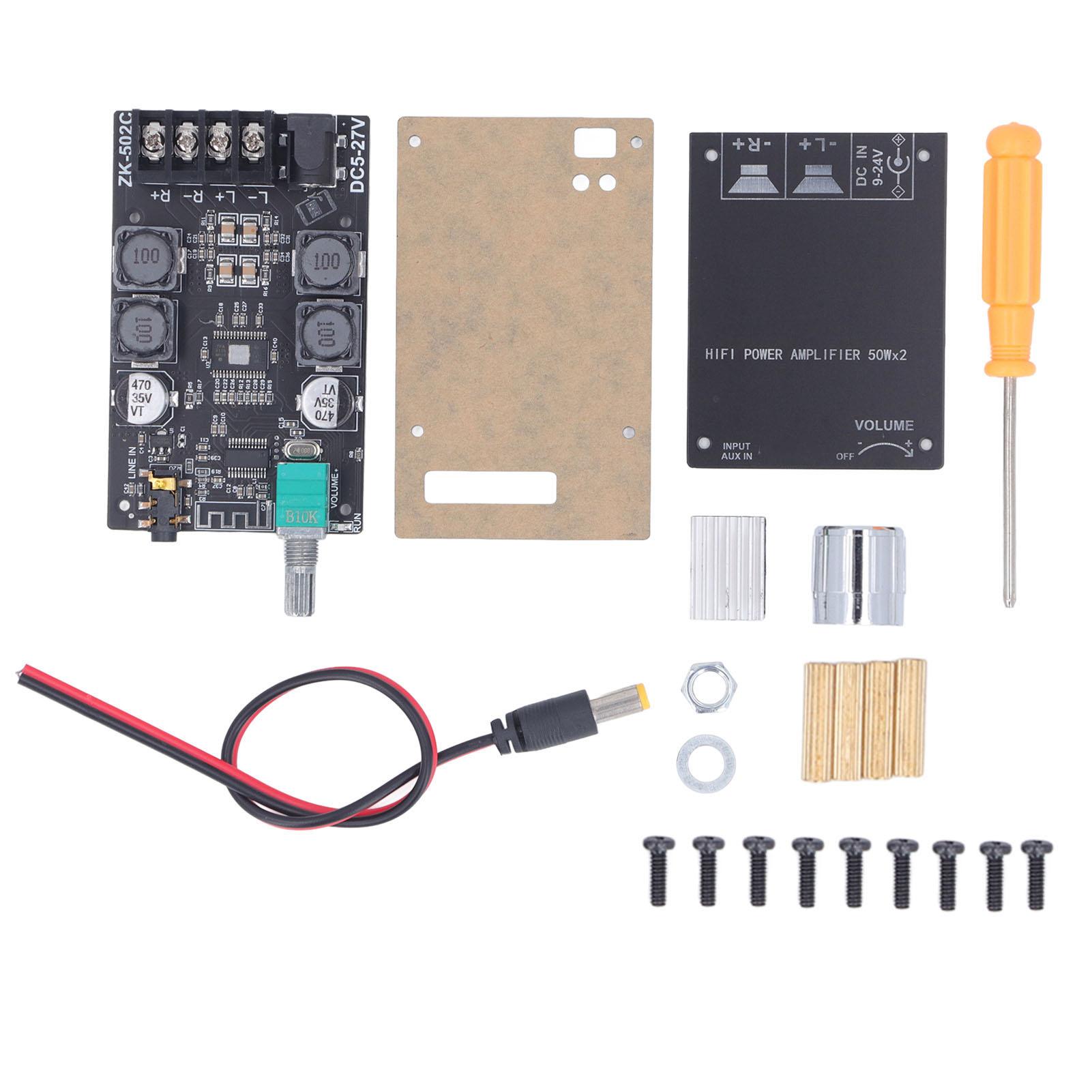Bluetooth 5.0 Amplifier Board Professional 50W 50W TPA3116D2 Chip Power Amplifier Board for DIY
Bluetooth 5.0 Amplifier Board Professional 50W 50W TPA3116D2 Chip Power Amplifier Board for DIY