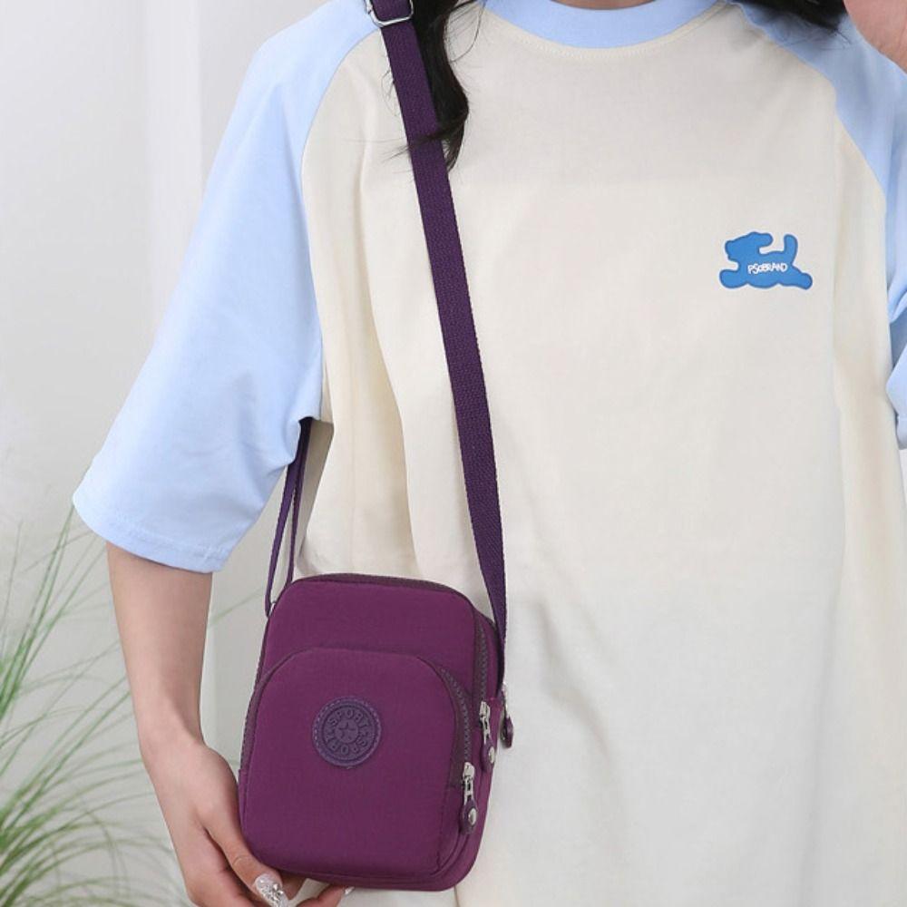 Square Zipper Crossbody Bag Multi-functional Small Phone Bag Casual Nylon Shoulder Bag Girls фіолетовий
Square Zipper Crossbody Bag Multi-functional Small Phone Bag Casual Nylon Shoulder Bag Girls фіолетовий