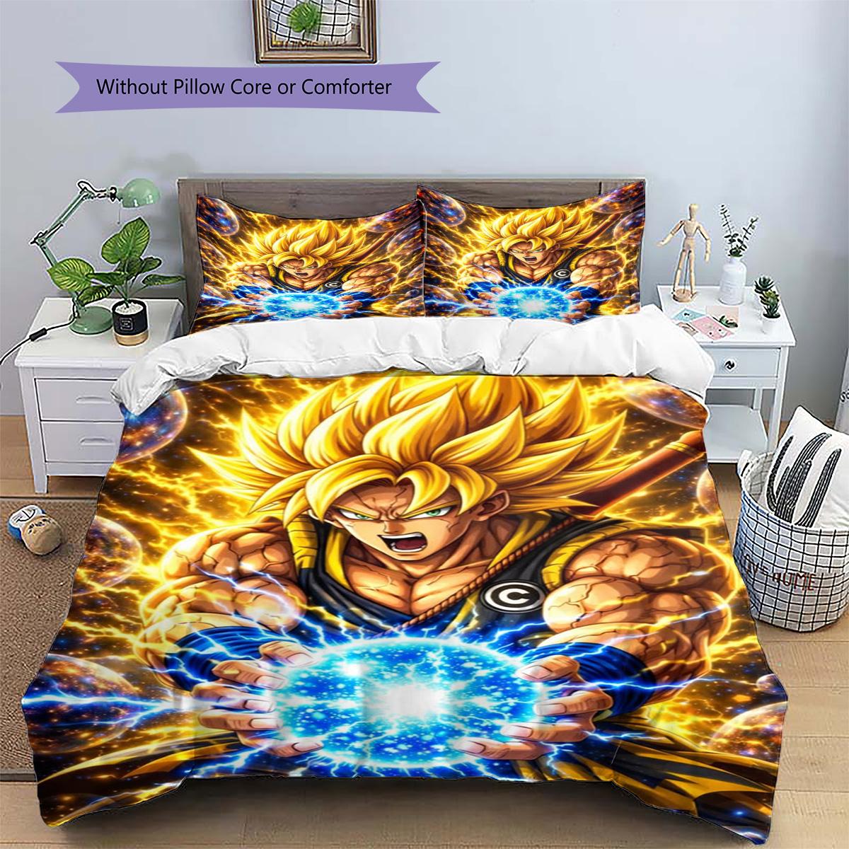 Goku Patterned Pillowcase & Duvet Cover Set Anime Inspired Bedding for Bedroom Nice Gift for Enthusiasts.-TING 135x200cm
Goku Patterned Pillowcase & Duvet Cover Set Anime Inspired Bedding for Bedroom Nice Gift for Enthusiasts.-TING 135x200cm
