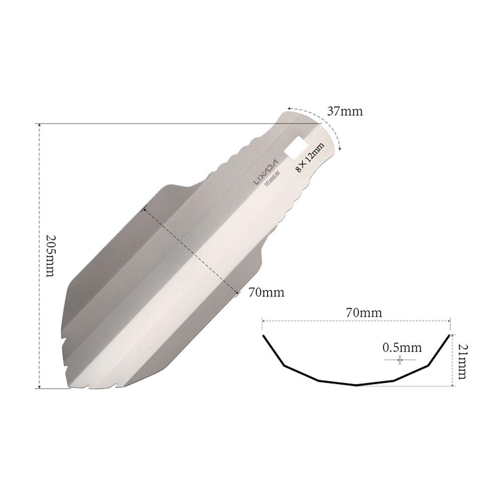 Lixada Titanium Garden Hand Shovel Outdoor Camping Hiking Backpacking Trowel with Clip Shovel
Lixada Titanium Garden Hand Shovel Outdoor Camping Hiking Backpacking Trowel with Clip Shovel