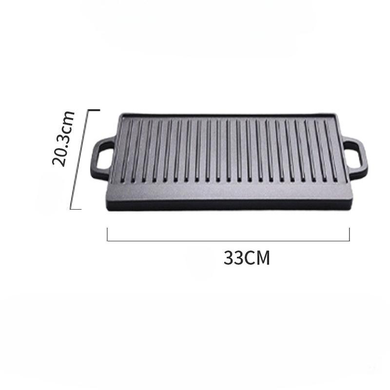 Чугунный противень для барбекю Двусторонний противень для выпечки Без покрытия Двухухий противень для жарки Бытовой полосатый противень для барбекю Чугунная плита
Чугунный противень для барбекю Двусторонний противень для выпечки Без покрытия Двухухий противень для жарки Бытовой полосатый противень для барбекю Чугунная плита