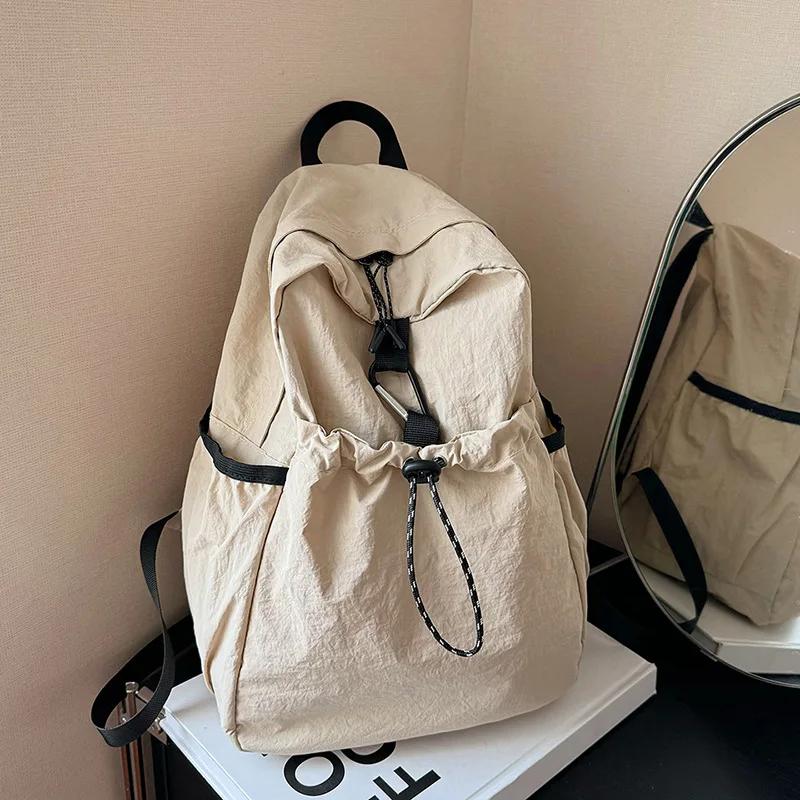 Junior High School Student Schoolbag Women Backpack Cloth Bag Casual Fashion Pleat High-Grade Backpack Women
Junior High School Student Schoolbag Women Backpack Cloth Bag Casual Fashion Pleat High-Grade Backpack Women