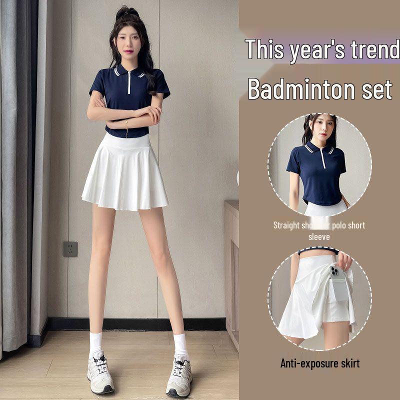 Women s Quick-Dry Sports Set: Casual Summer Running & Tennis Outfit with Short Skirt for Fitness Large
Women s Quick-Dry Sports Set: Casual Summer Running & Tennis Outfit with Short Skirt for Fitness Large
