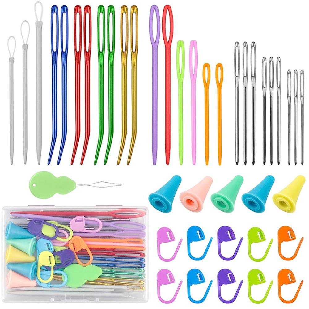 New With Stitch Markers Yarn Needles Set Aluminum Multicolor Bent Tapestry Needle Knitting Crochet Kit армия зеленый
New With Stitch Markers Yarn Needles Set Aluminum Multicolor Bent Tapestry Needle Knitting Crochet Kit армия зеленый