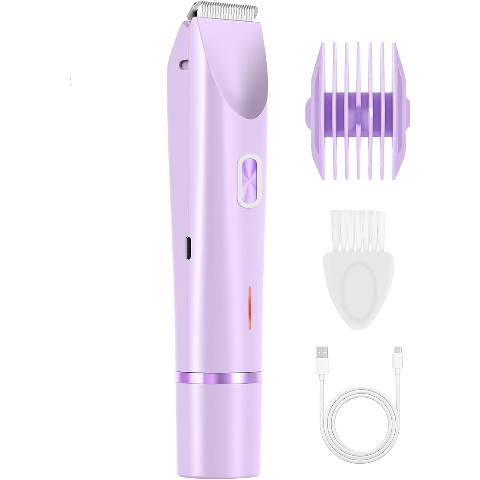 Tanvera GlowTrim 2-in-1 Bikini & Body Trimmer Waterproof Electric Bikini Trimmer with Double Head for Body Hair Removal Ideal for Bikini, фіолетовий
Tanvera GlowTrim 2-in-1 Bikini & Body Trimmer Waterproof Electric Bikini Trimmer with Double Head for Body Hair Removal Ideal for Bikini, фіолетовий