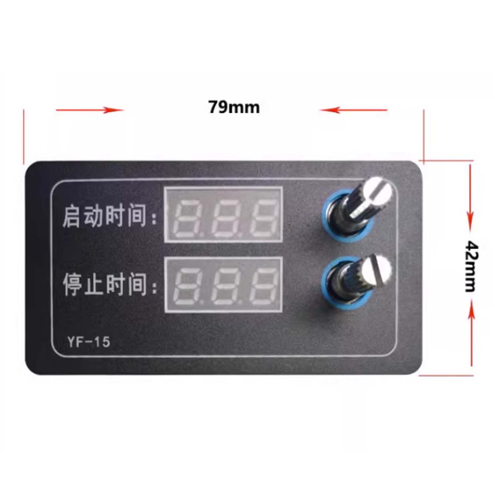 Multifunction High-precision Timer Relay, YF-15 Digital Cycle Timer Delay Switch Motor Controller Module 7-27V
Multifunction High-precision Timer Relay, YF-15 Digital Cycle Timer Delay Switch Motor Controller Module 7-27V