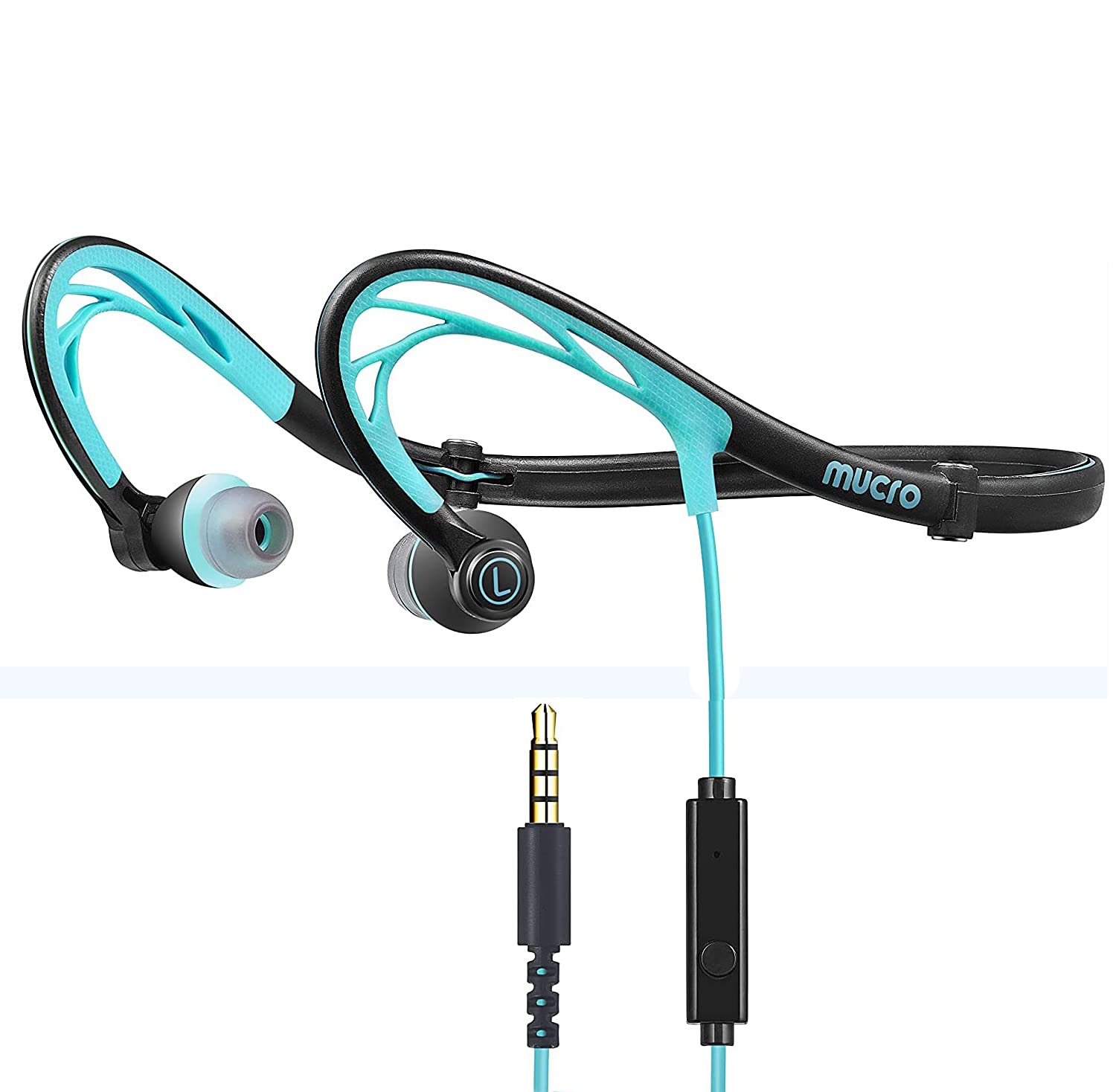 mucro Sports Earphones Wired Running Headphones with Mic Neckband Stereo Workout Earphones for Jogging Gym Headset Green In-Ear синій
mucro Sports Earphones Wired Running Headphones with Mic Neckband Stereo Workout Earphones for Jogging Gym Headset Green In-Ear синій