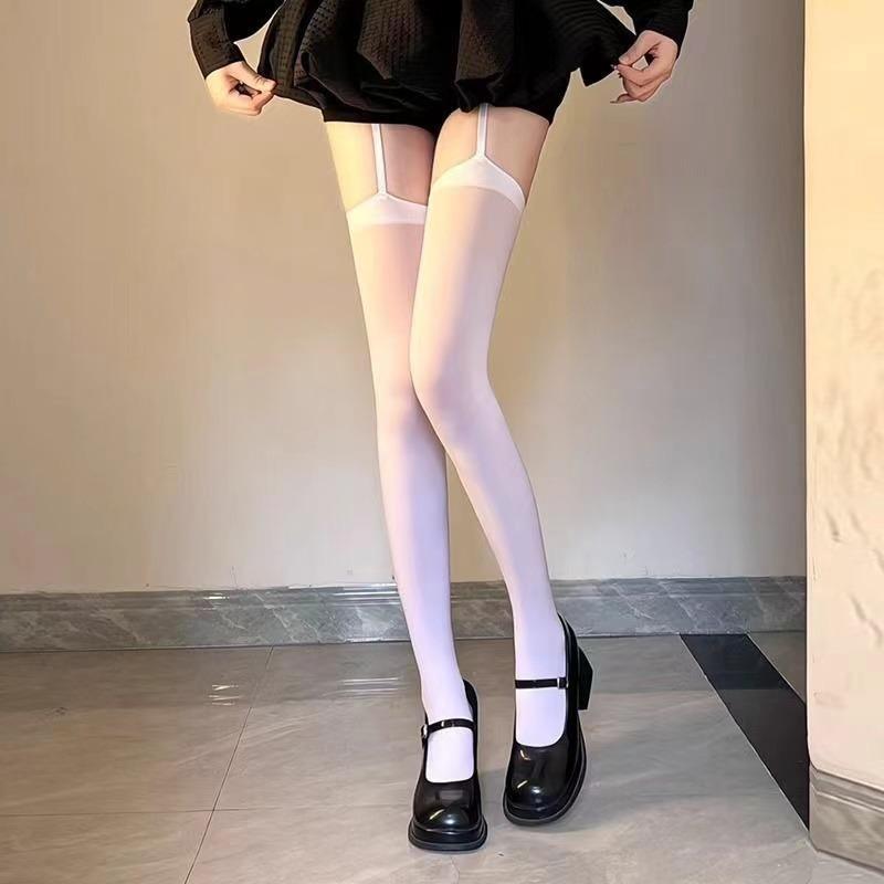 Women Sexy Suspender Thigh High Stockings Velvet Thin Black White Irregular Exposed Skin Lolita JK Japanese Knee High Socks One Size білий
Women Sexy Suspender Thigh High Stockings Velvet Thin Black White Irregular Exposed Skin Lolita JK Japanese Knee High Socks One Size білий