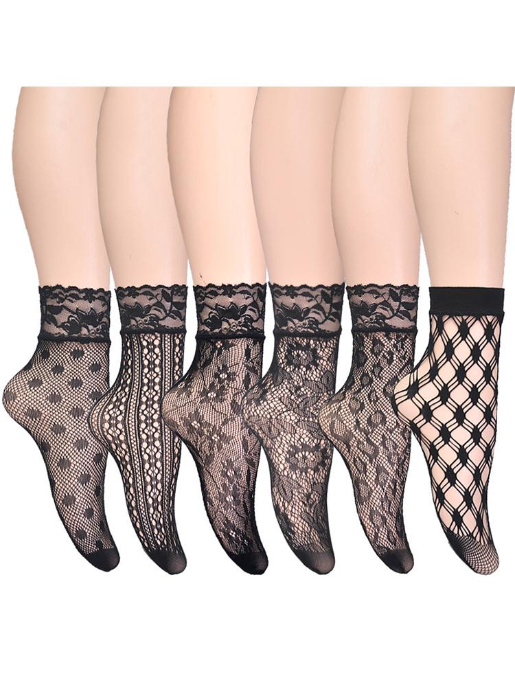 6-Pair /Set Summer Black White Sexy Lace Socks Thin Hollow Jacquard Fishing Net Short Stockings One Size
6-Pair /Set Summer Black White Sexy Lace Socks Thin Hollow Jacquard Fishing Net Short Stockings One Size