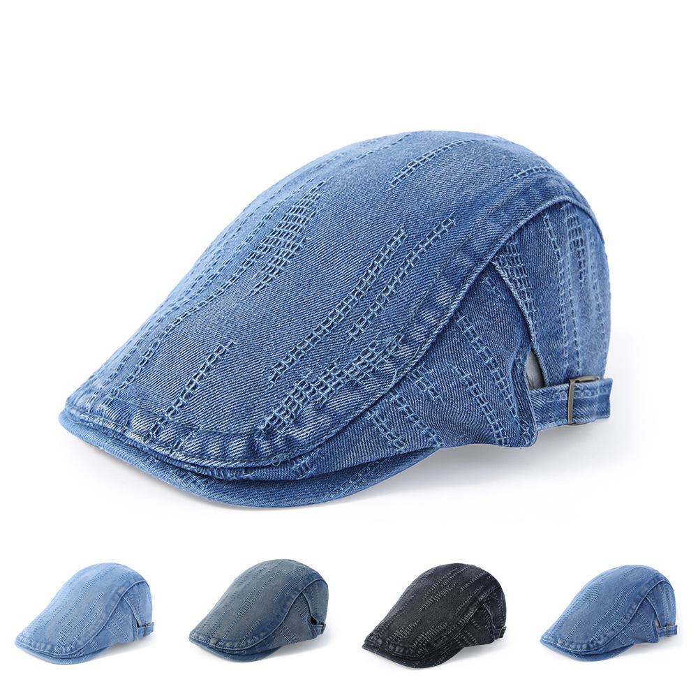 Denim Vintage Beret Men Women Spring Summer Cap British Forward Hat Sun Hat світло-синій колір
Denim Vintage Beret Men Women Spring Summer Cap British Forward Hat Sun Hat світло-синій колір