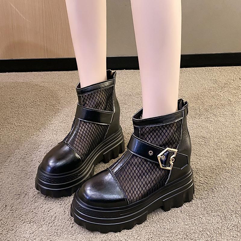 Women Sandals Summer Breathable Platform Boots Thick Sole Zipper Height Increasing Sandals Outdoor Luxury Sexy Shoes for Women 34 чорний
Women Sandals Summer Breathable Platform Boots Thick Sole Zipper Height Increasing Sandals Outdoor Luxury Sexy Shoes for Women 34 чорний