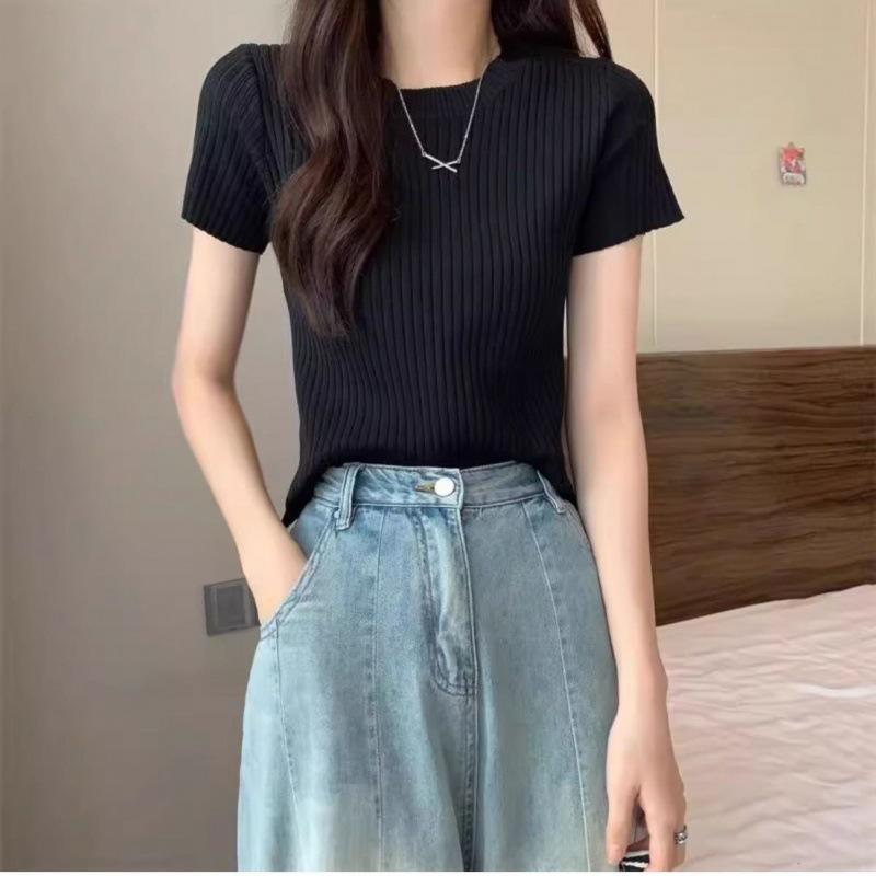 Women s Ice Silk White Knit Short Sleeve Top - Slim Summer Design XL чёрный
Women s Ice Silk White Knit Short Sleeve Top - Slim Summer Design XL чёрный