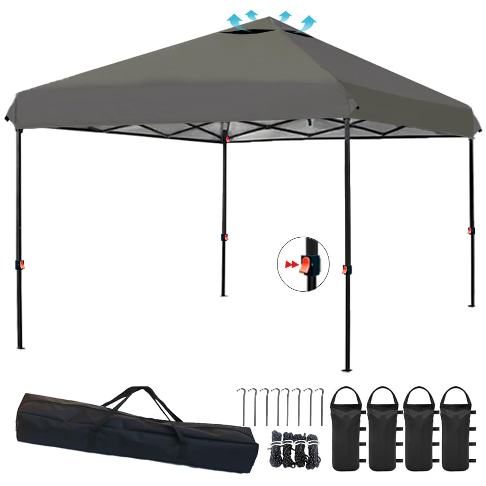 ApeexCanopy One Touch Tarp Tent and x x 3m Storage Bag Included 3 Levels Adjustable UV Protection Steel Large Water Resistant One Touch Tent Leisure
ApeexCanopy One Touch Tarp Tent and x x 3m Storage Bag Included 3 Levels Adjustable UV Protection Steel Large Water Resistant One Touch Tent Leisure