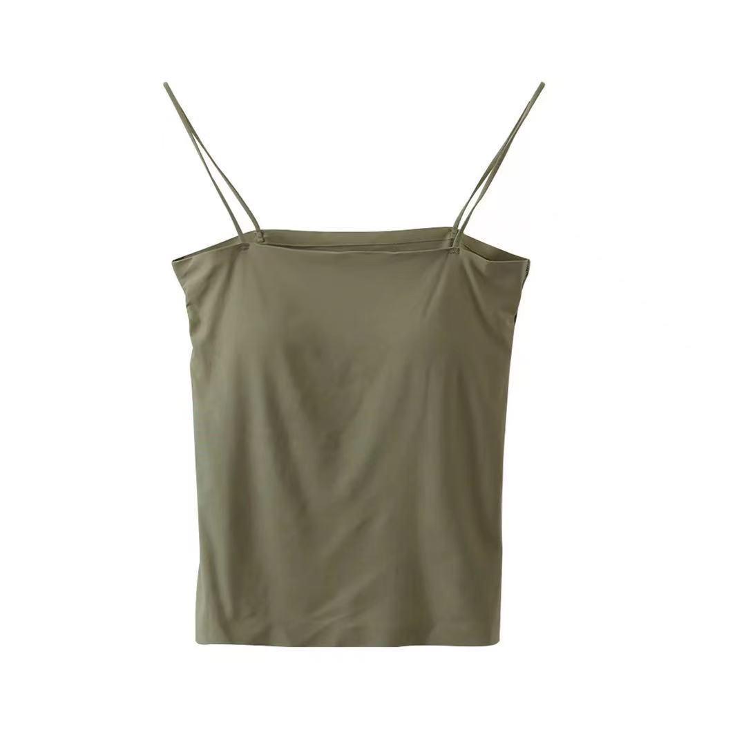 Women s Solid Color Summer Tank Top with Fixed Padding, Wire-Free Straps, and Long-Length Bandeau Design. One Size (for 80-135 jin) зелений
Women s Solid Color Summer Tank Top with Fixed Padding, Wire-Free Straps, and Long-Length Bandeau Design. One Size (for 80-135 jin) зелений