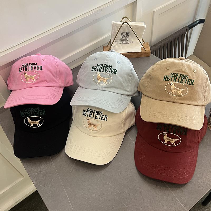 New Face showing Small Korean Version Cute Golden Retriever Embroidered Letter Baseball Cap for Women Soft Top Cotton Couple Versatile Baseball Cap adjustable
New Face showing Small Korean Version Cute Golden Retriever Embroidered Letter Baseball Cap for Women Soft Top Cotton Couple Versatile Baseball Cap adjustable