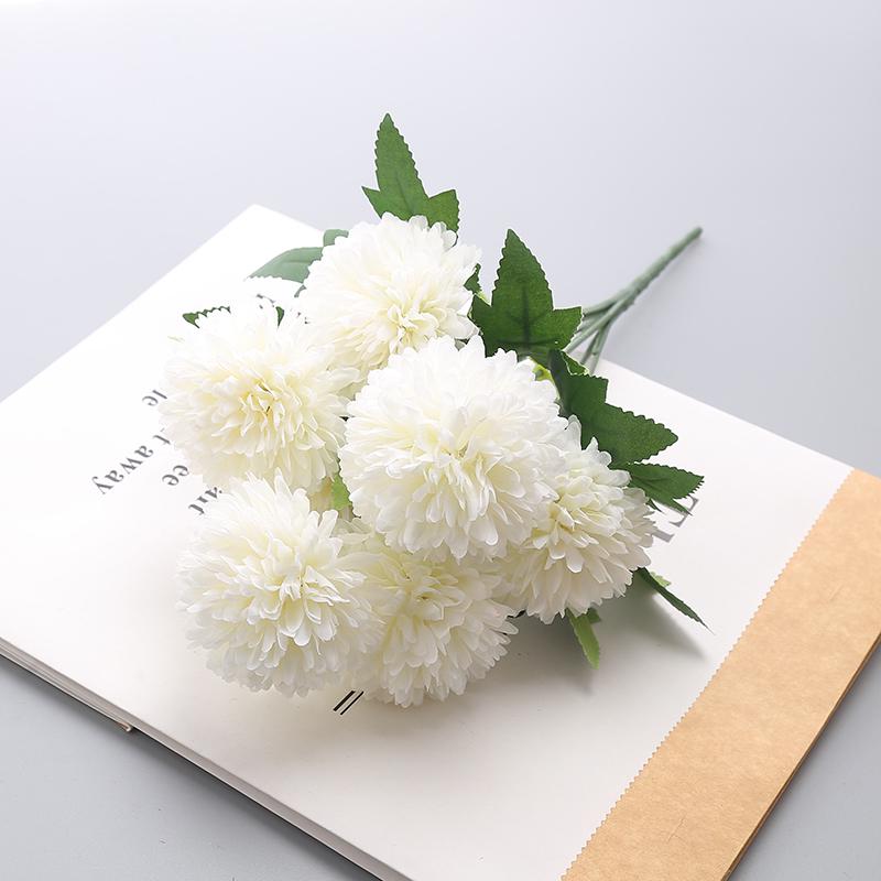7-Head Artificial Flower Arrangement: Ping Pong Chrysanthemum, Allium, Thistle, Dandelion Bouquet for Home Decoration
7-Head Artificial Flower Arrangement: Ping Pong Chrysanthemum, Allium, Thistle, Dandelion Bouquet for Home Decoration