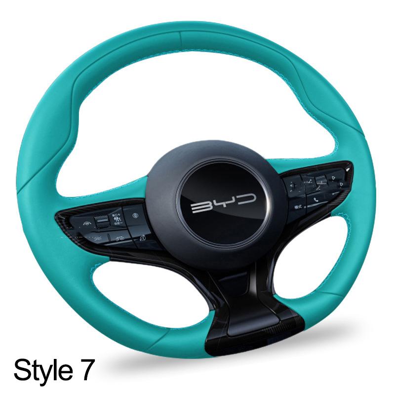 High Hand Sewing Stitching Car Steering Wheel Cover for BYD Seal 2026 2026 2026 Nappa Leather Auto Interior Wrap
High Hand Sewing Stitching Car Steering Wheel Cover for BYD Seal 2026 2026 2026 Nappa Leather Auto Interior Wrap