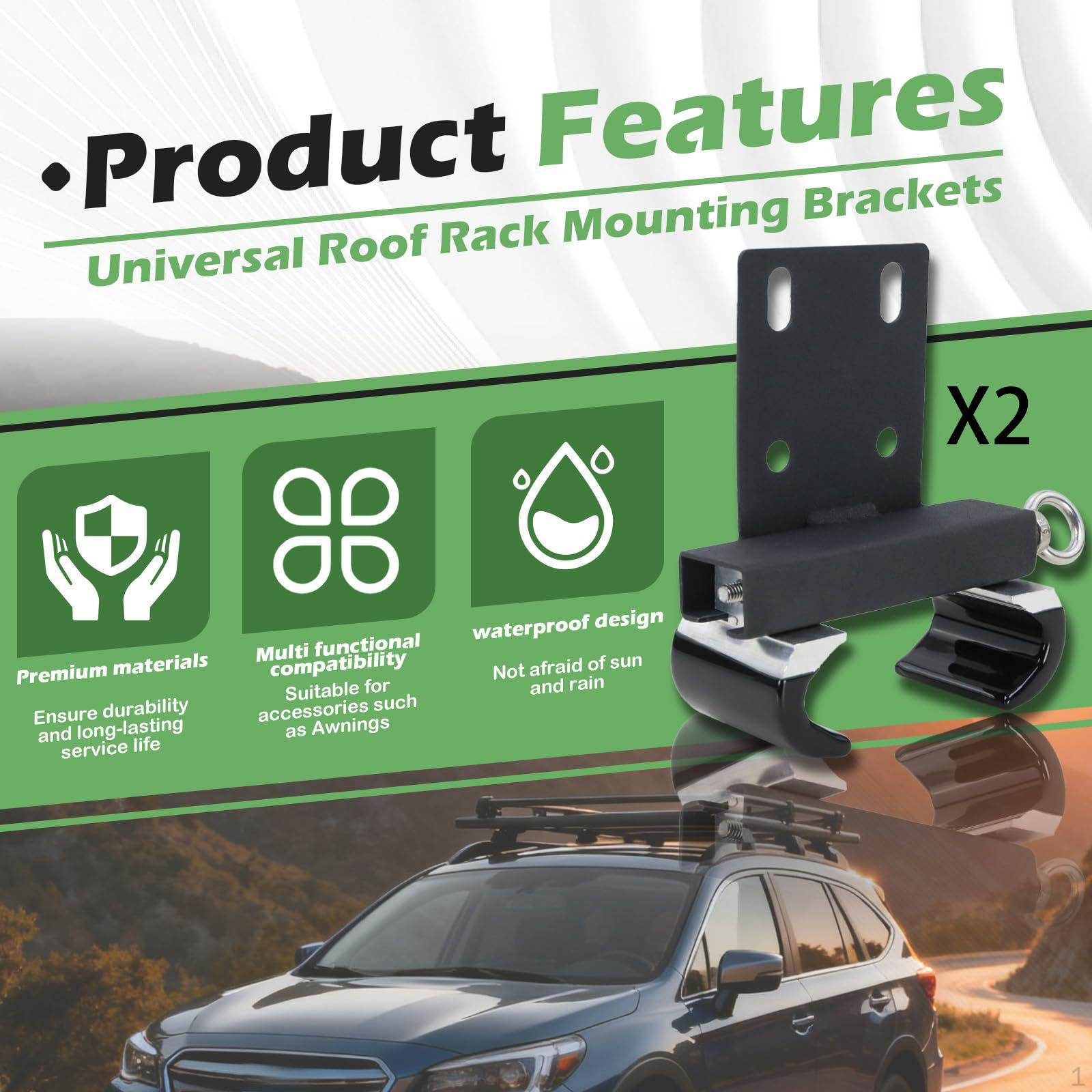 2Pcs Roof Rack Mounting Bracket Accessories Easy Installation Sturdy Black Professional Car Awning
2Pcs Roof Rack Mounting Bracket Accessories Easy Installation Sturdy Black Professional Car Awning