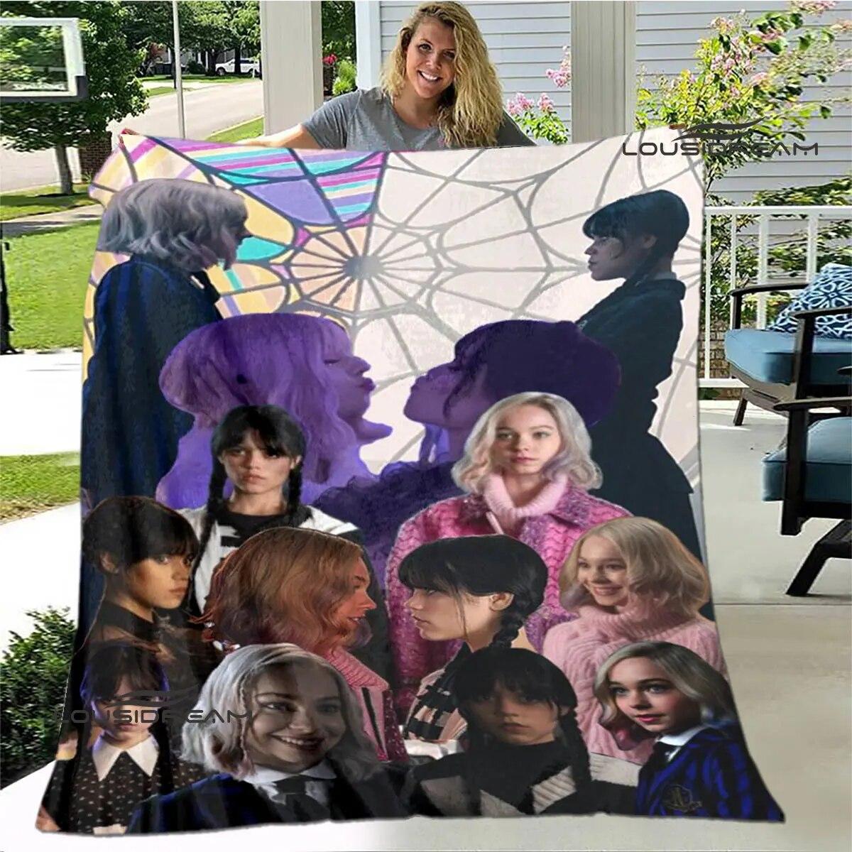 Wednesday Addams Printed blanket fashion blanket Warm Blanket Flannel Soft Comfortable Blanket Home Travel Blanket Birthday Gift
Wednesday Addams Printed blanket fashion blanket Warm Blanket Flannel Soft Comfortable Blanket Home Travel Blanket Birthday Gift