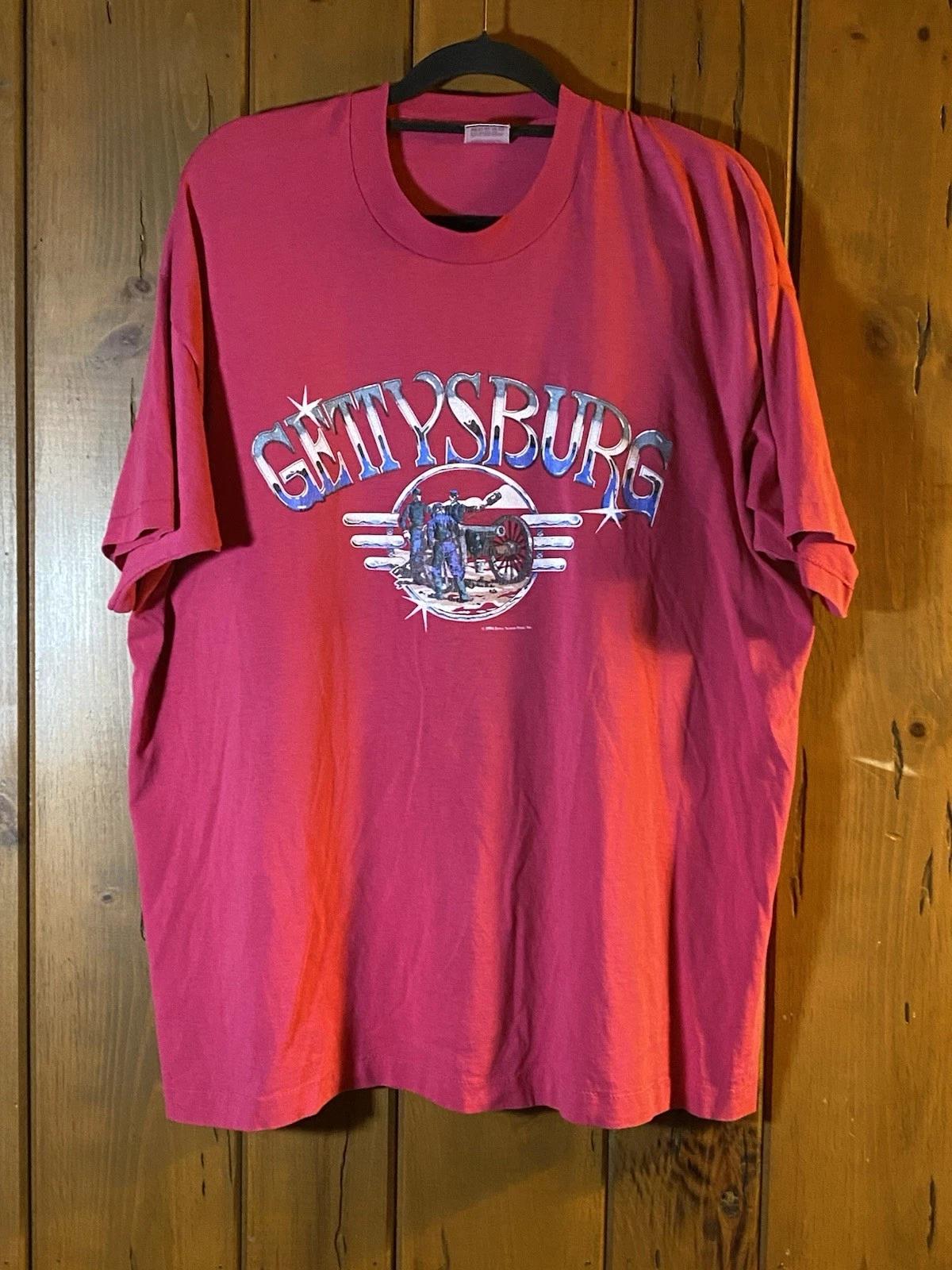 Vintage 90s GETTYSBURG T-Shirt XXL Fruit of the Loom Best Civil War Battle Tee S
Vintage 90s GETTYSBURG T-Shirt XXL Fruit of the Loom Best Civil War Battle Tee S