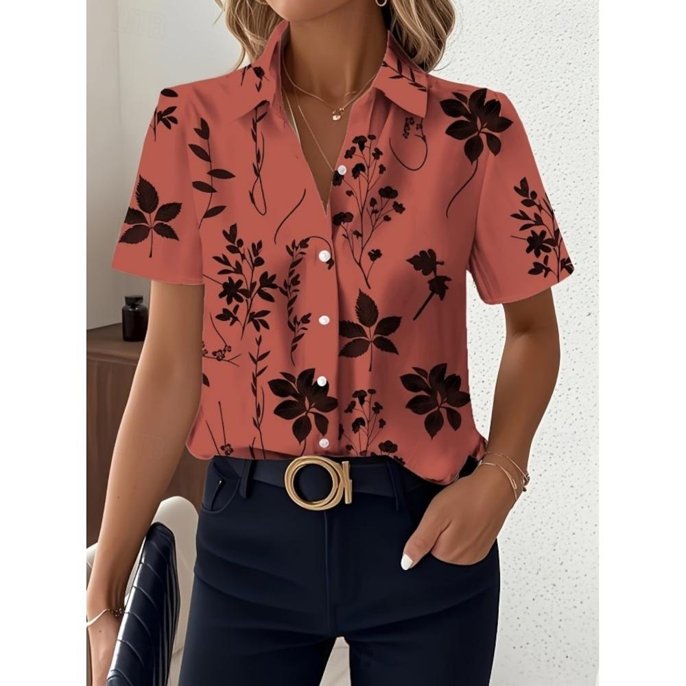 Women s Black White Botanical Print Shirt Lapel Collar Short Sleeve Casual Button Down Tops for Summer Work Travel Daily Use 5XL
Women s Black White Botanical Print Shirt Lapel Collar Short Sleeve Casual Button Down Tops for Summer Work Travel Daily Use 5XL