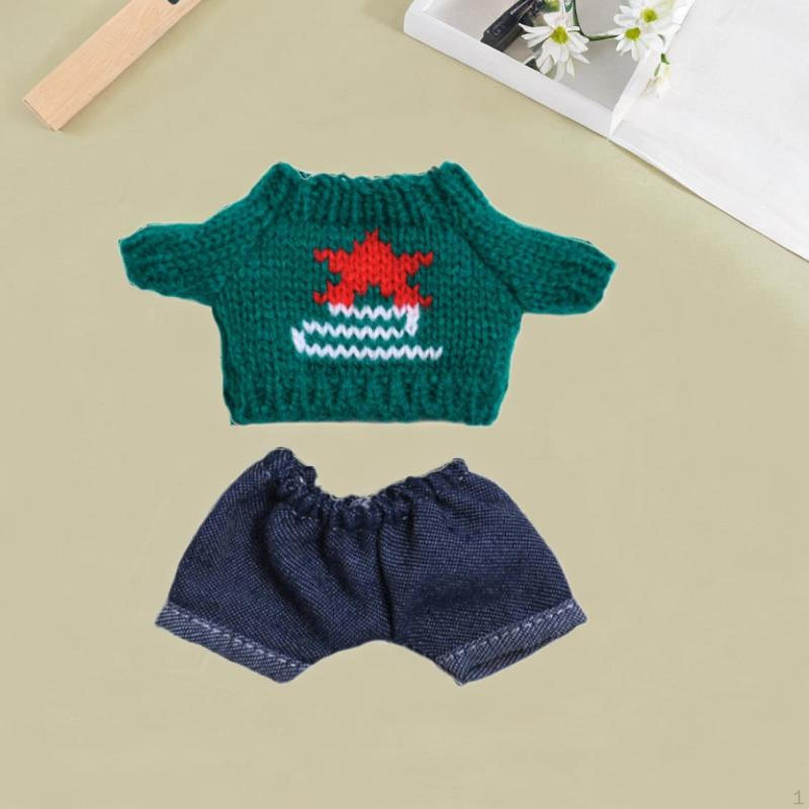 Комплект одежды для кукол 15 см - 17 см со свитером и джинсами для плюшевых игрушек зелёный
Комплект одежды для кукол 15 см - 17 см со свитером и джинсами для плюшевых игрушек зелёный