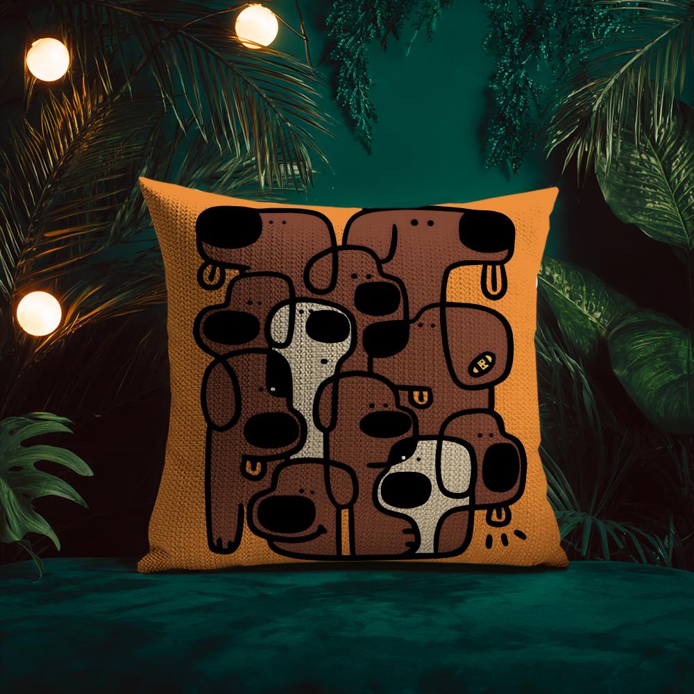 Abstract Funny Creative Dog Cartoon Cushion Cover Silky elegant Comfort Sofa Bed Invisible zipper Beach pillowcase 30x30 cm
Abstract Funny Creative Dog Cartoon Cushion Cover Silky elegant Comfort Sofa Bed Invisible zipper Beach pillowcase 30x30 cm