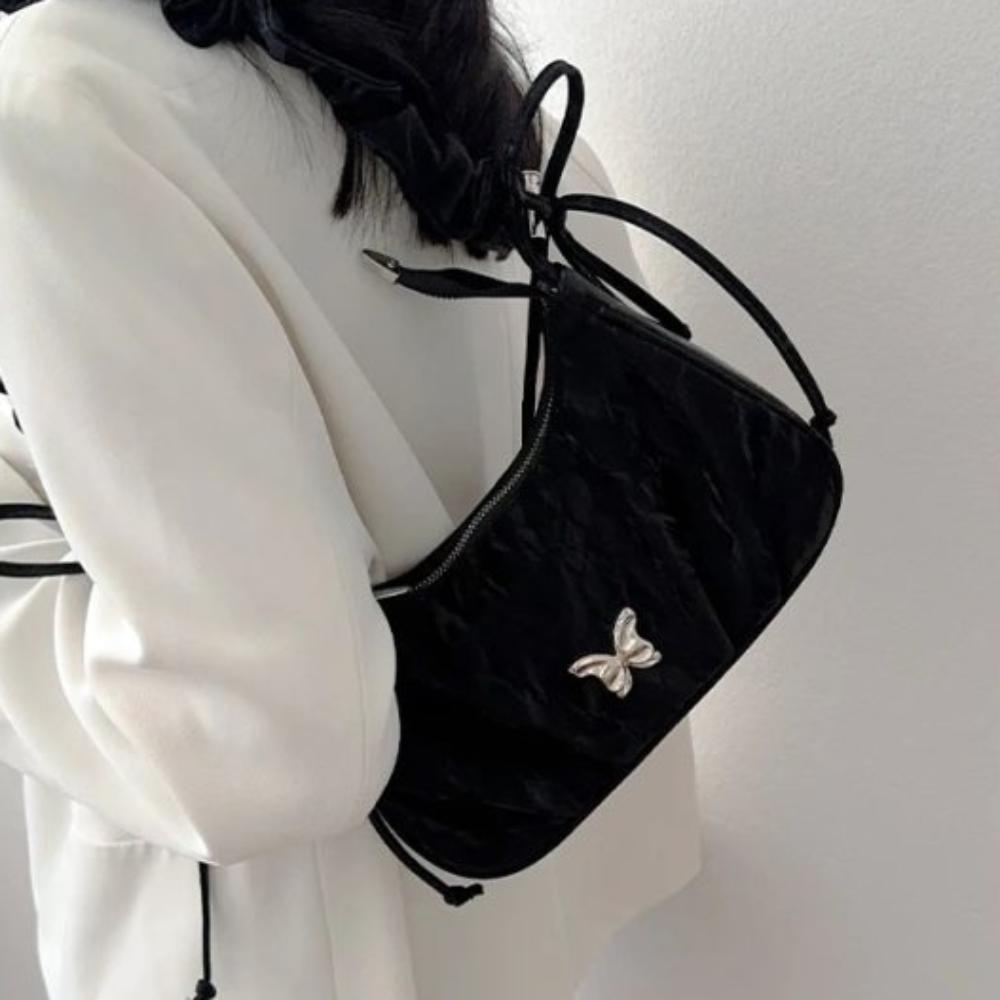 Korean Style Butterfly Bag Large Capacity Bow Bag Casual Pleated Single Shoulder Bag Girls срібний
Korean Style Butterfly Bag Large Capacity Bow Bag Casual Pleated Single Shoulder Bag Girls срібний