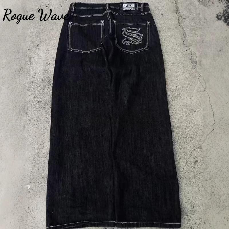 RogueWave Y2K Hip Hop Street Wide Leg Jeans Pants American Trendy Jeans Retro Gothic Graphic Embroidery Loose Harajuku Jeans S
RogueWave Y2K Hip Hop Street Wide Leg Jeans Pants American Trendy Jeans Retro Gothic Graphic Embroidery Loose Harajuku Jeans S
