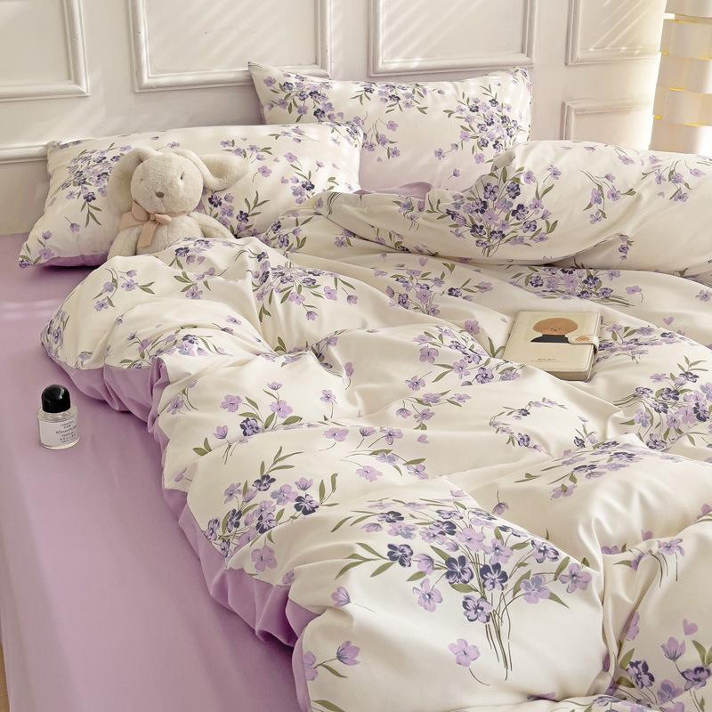 3pcs cartoon heart-shaped plant floral print set, a duvet cover and a pair of pillowcases (no padding), suitable for bedroom 150x200cm-3pcs set
3pcs cartoon heart-shaped plant floral print set, a duvet cover and a pair of pillowcases (no padding), suitable for bedroom 150x200cm-3pcs set
