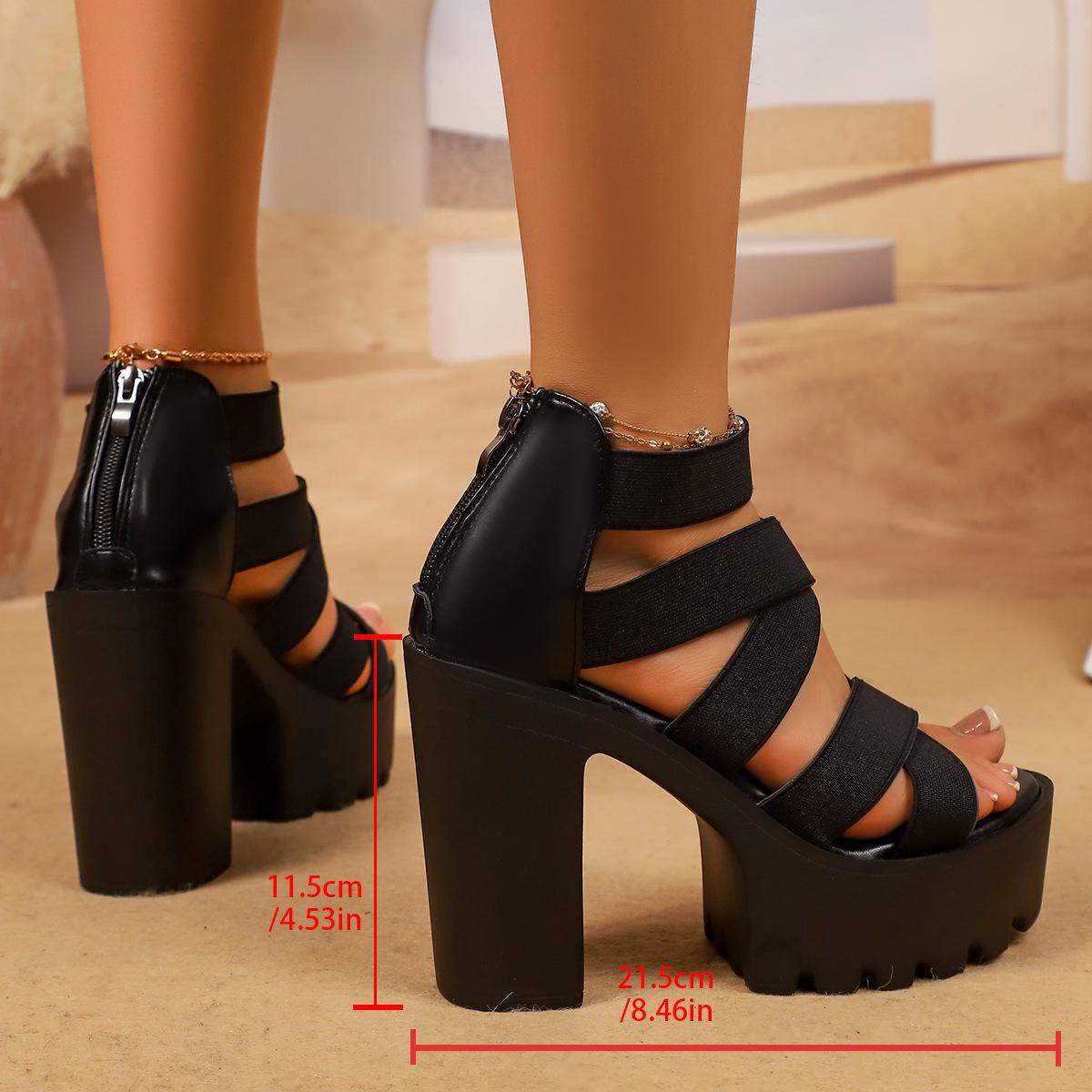 Women s Trendy High Heel Platform Sandals - Sexy Open-Toe Nightclub Style 41 чорний
Women s Trendy High Heel Platform Sandals - Sexy Open-Toe Nightclub Style 41 чорний