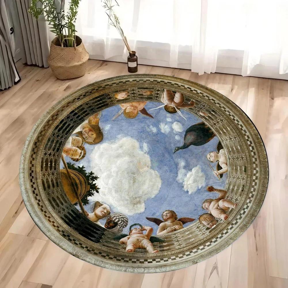 Oil Painting Art Round Rug Anti-Slip Washable Carpet for Living Room Bedroom Kitchen Decor and Gift Tool Room Area Floor Mat 60cm
Oil Painting Art Round Rug Anti-Slip Washable Carpet for Living Room Bedroom Kitchen Decor and Gift Tool Room Area Floor Mat 60cm