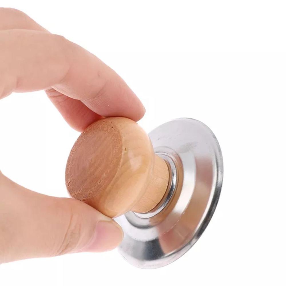 Pot Lid Button Wooden Universal Kitchen Gadget Cookware Parts Pot Lid Handle Pot Lid Top Bead 2pcs
Pot Lid Button Wooden Universal Kitchen Gadget Cookware Parts Pot Lid Handle Pot Lid Top Bead 2pcs