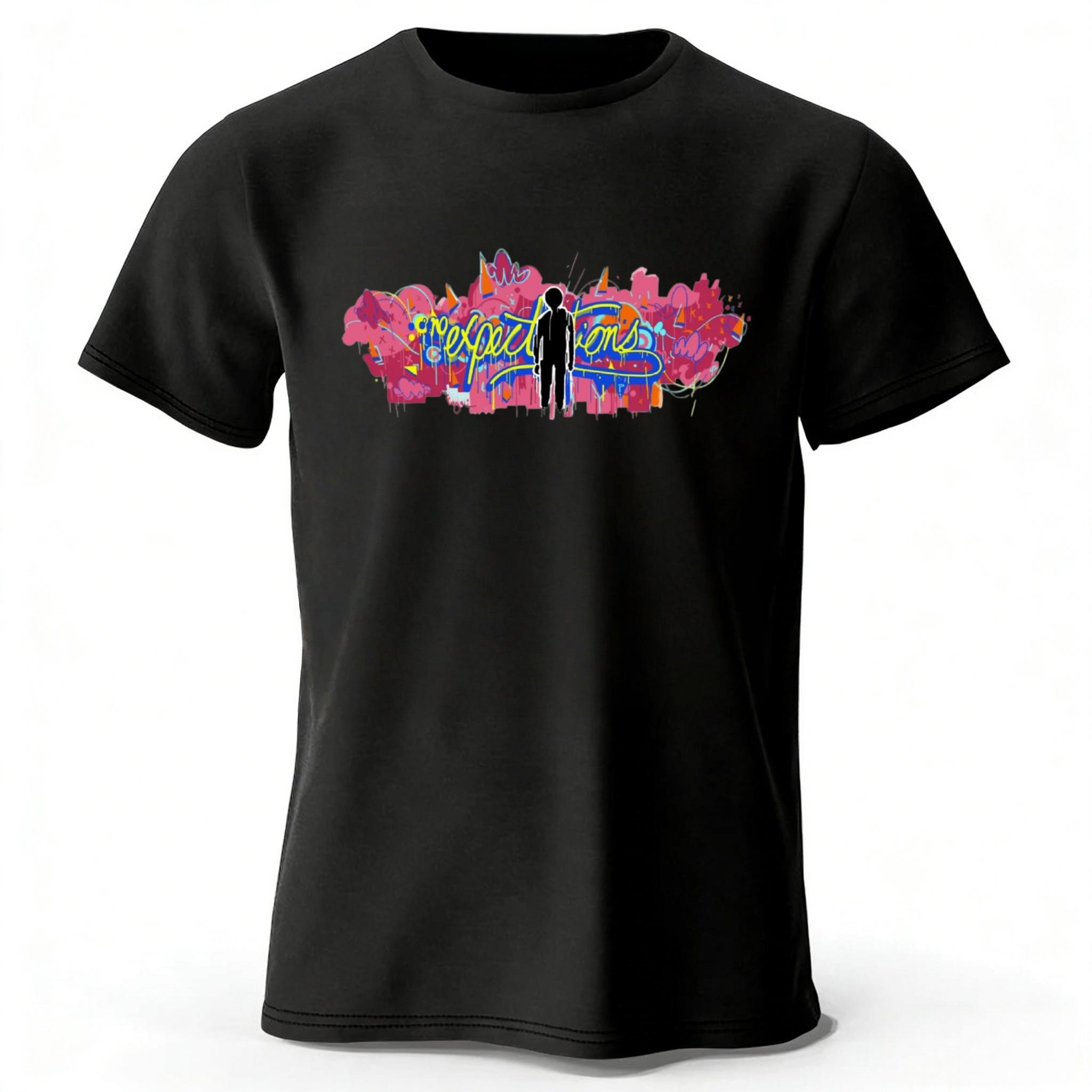Trendy Street Color Graffiti Style Pure Cotton Tshirt for Menwomen Fashionable Casual Plus Size Loose Short Sleeved Soft Top S
Trendy Street Color Graffiti Style Pure Cotton Tshirt for Menwomen Fashionable Casual Plus Size Loose Short Sleeved Soft Top S