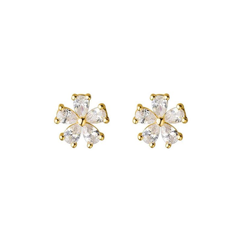 cherry blossoms earrings ladies Popularity Compatible with metal allergies zirconia flower stud Leave it on gold celebration day birthday wedding
cherry blossoms earrings ladies Popularity Compatible with metal allergies zirconia flower stud Leave it on gold celebration day birthday wedding