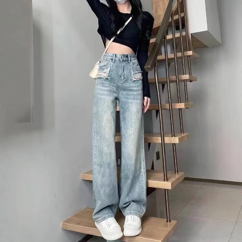 Blue Women s Wide Leg Jeans - Spring 2024 Light Wash Straight-Leg Ripped Pants M зелёный/изумрудный
Blue Women s Wide Leg Jeans - Spring 2024 Light Wash Straight-Leg Ripped Pants M зелёный/изумрудный