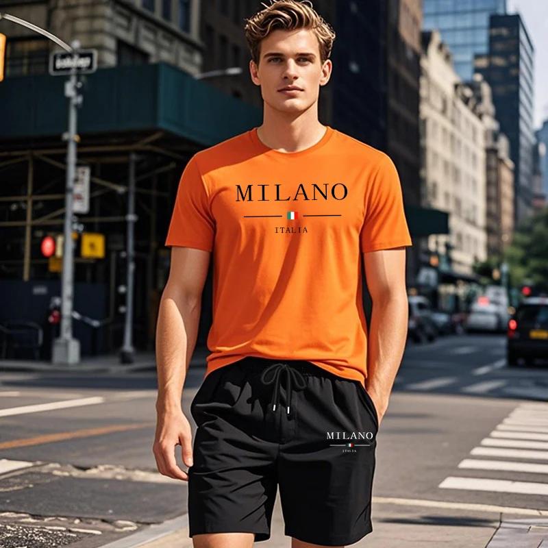 Italy Fashion Male T-shirt Walking Shorts 2pcs Set Urban Fashion Casual Tracksuit Spring Summer XXS
Italy Fashion Male T-shirt Walking Shorts 2pcs Set Urban Fashion Casual Tracksuit Spring Summer XXS