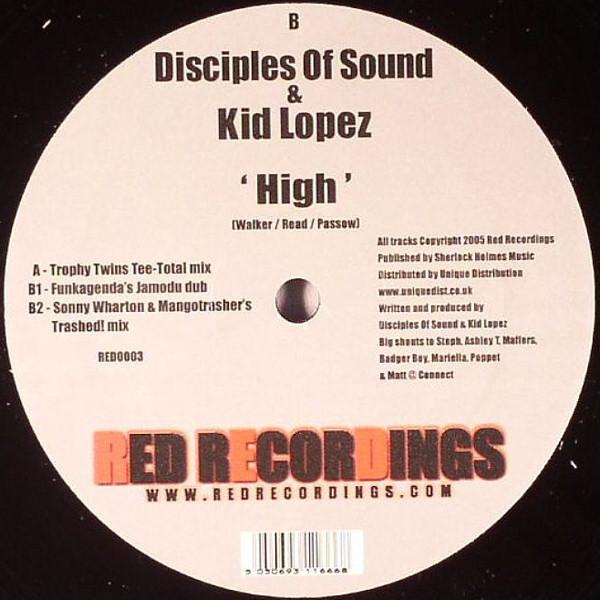 12inch Record DISCIPLES OF SOUND & KID LOPEZ - High RED0003 Red Recordings 2005 UK Dance & Electronica Used
12inch Record DISCIPLES OF SOUND & KID LOPEZ - High RED0003 Red Recordings 2005 UK Dance & Electronica Used