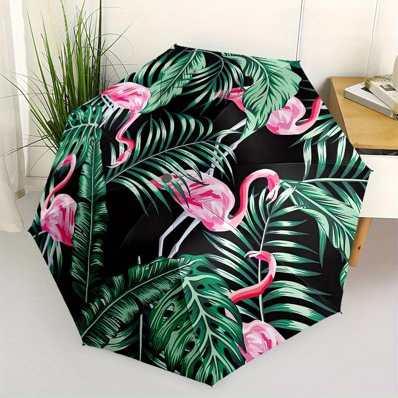 Flamingo, Tropical Automatic Folding Umbrella 8 Ribs, Durable Iron Frame, Bright Color Pattern Compact Travel Umbrella, Suitable for Outdoo
Flamingo, Tropical Automatic Folding Umbrella 8 Ribs, Durable Iron Frame, Bright Color Pattern Compact Travel Umbrella, Suitable for Outdoo