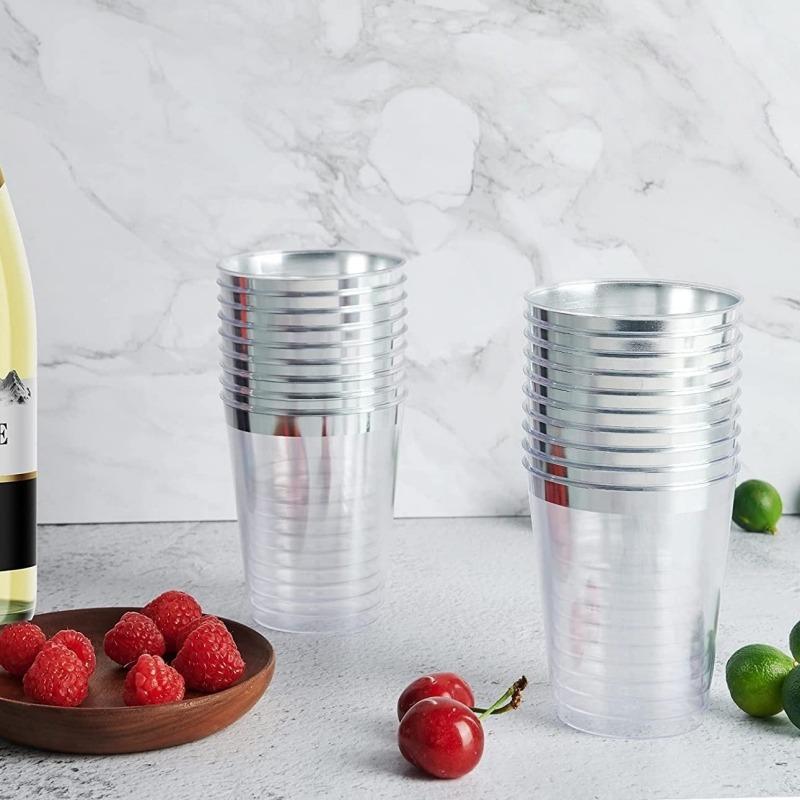 50pcs 10oz Golden Rim Cups, Durable Hard Plastic Water Glasses Suitable for Weddings and Parties, Party Dinnerware Drink Ware 50pcs
50pcs 10oz Golden Rim Cups, Durable Hard Plastic Water Glasses Suitable for Weddings and Parties, Party Dinnerware Drink Ware 50pcs