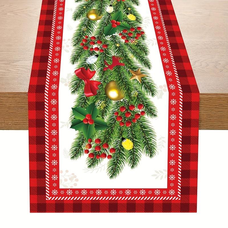 Christmas Pine Needle Red Berry Linen Table Runner Party Decor Winter Xmas Buffalo Plaid Table Runners Christmas Home Decoration 150x33cm 59x13inch
Christmas Pine Needle Red Berry Linen Table Runner Party Decor Winter Xmas Buffalo Plaid Table Runners Christmas Home Decoration 150x33cm 59x13inch
