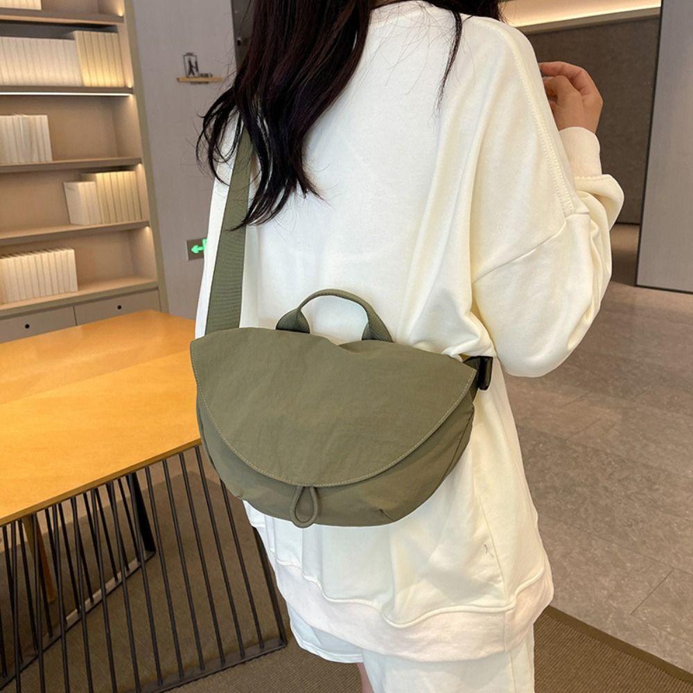 Japanese Style Nylon Dumpling Bag All-match Cycling Waist Bag Dumplings Crossbody Bags Unisex чорний
Japanese Style Nylon Dumpling Bag All-match Cycling Waist Bag Dumplings Crossbody Bags Unisex чорний