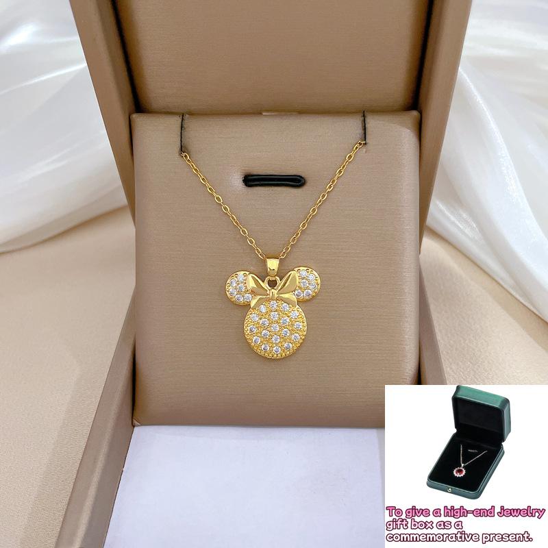 Bow full diamond light luxury temperament full diamond necklace female Internet celebrity versatile collarbone chain chain
Bow full diamond light luxury temperament full diamond necklace female Internet celebrity versatile collarbone chain chain