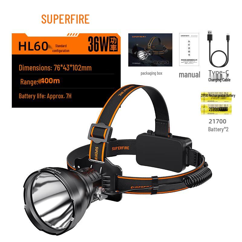SupFire HL60 LED Yellow Light Headlamp
SupFire HL60 LED Yellow Light Headlamp