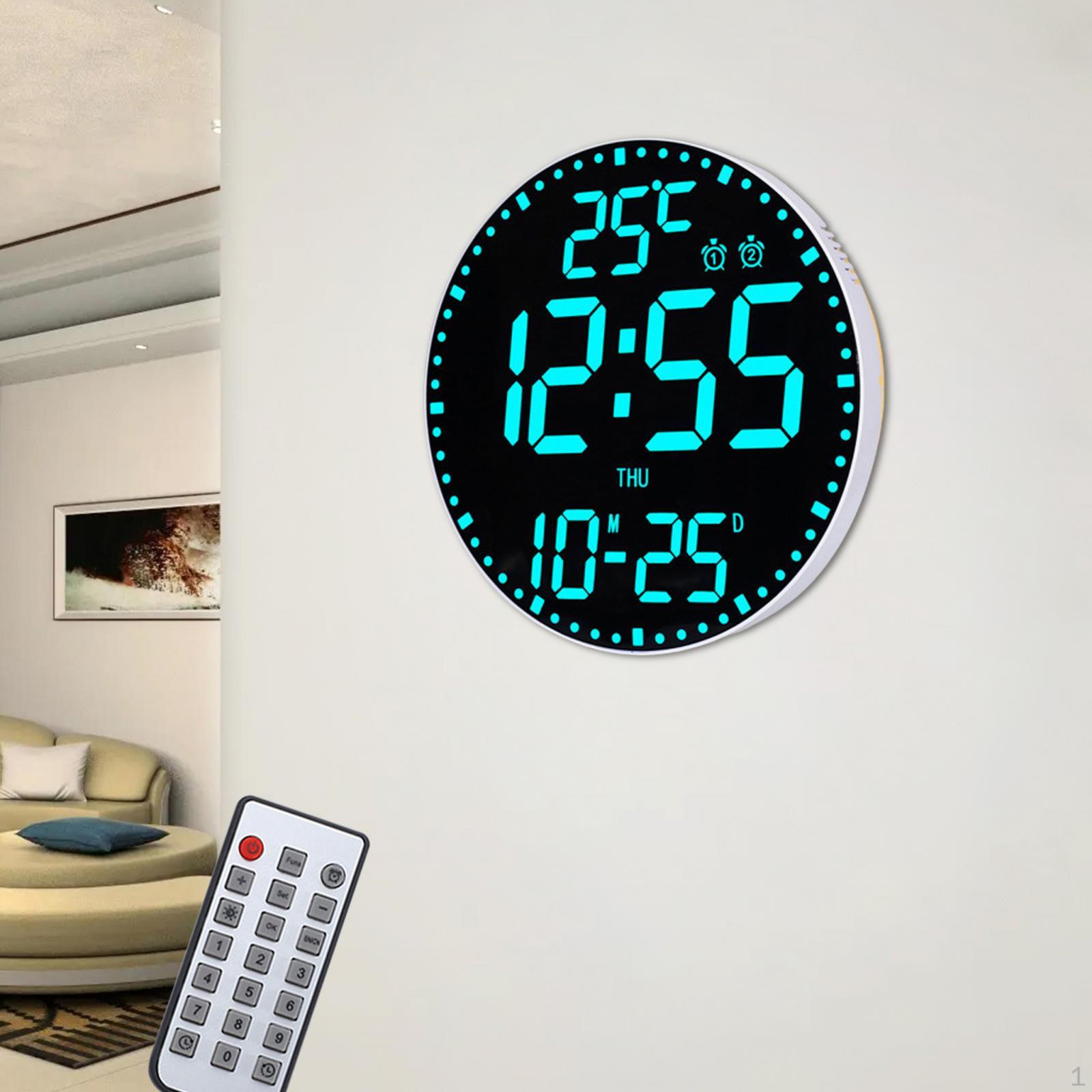 11.6 Inch Large Digital Wall Clock, with Remote Alarm Countdown, 12/24 H Timer, Style A
11.6 Inch Large Digital Wall Clock, with Remote Alarm Countdown, 12/24 H Timer, Style A