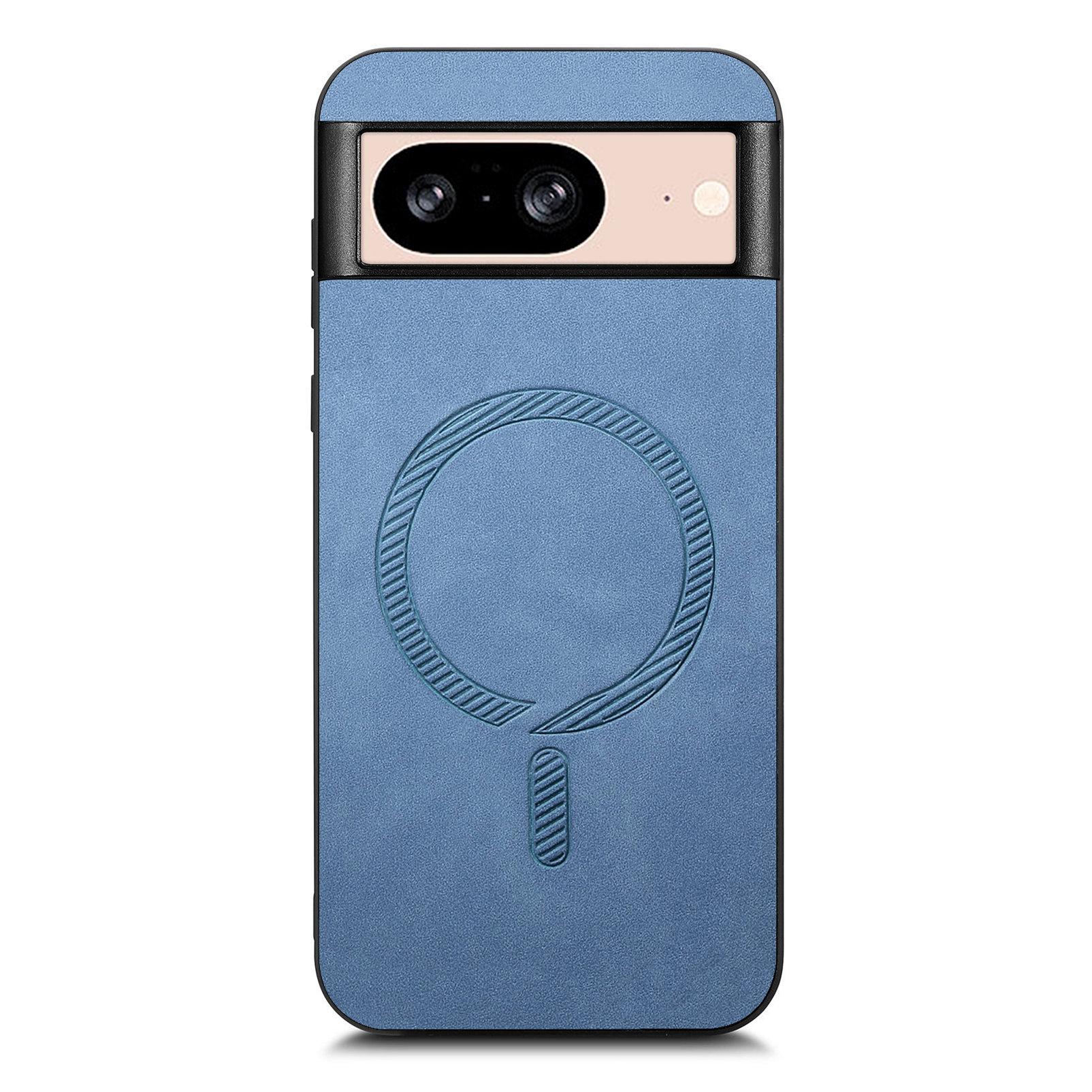 For Google Pixel 8 Leather Back Case Compatible with MagSafe Skin-touch Phone Cover Blue
For Google Pixel 8 Leather Back Case Compatible with MagSafe Skin-touch Phone Cover Blue