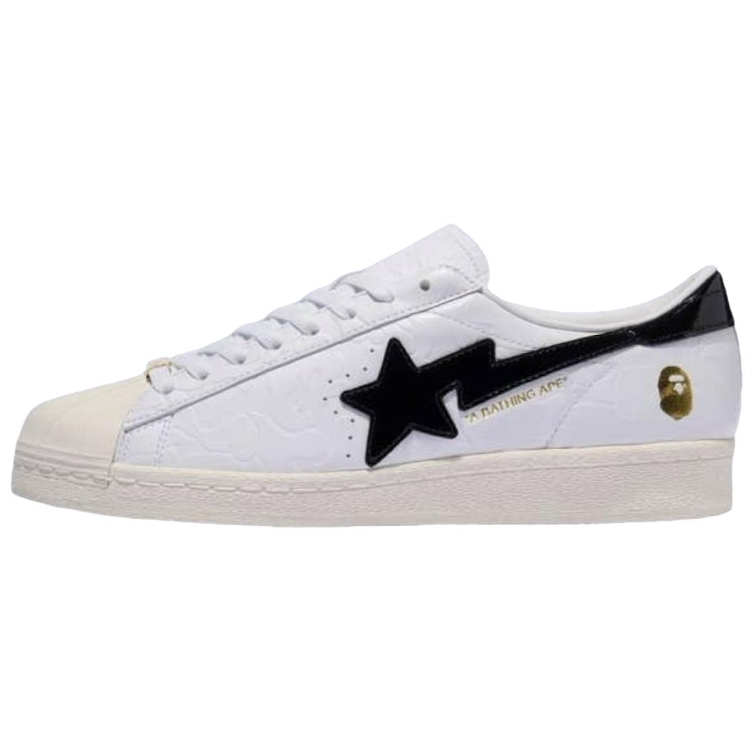 Adidas BAPE x Superstar Vintage White Black Unisex Sneakers Cloud-White Core-Black Off-White JR2701 36⅔
Adidas BAPE x Superstar Vintage White Black Unisex Sneakers Cloud-White Core-Black Off-White JR2701 36⅔
