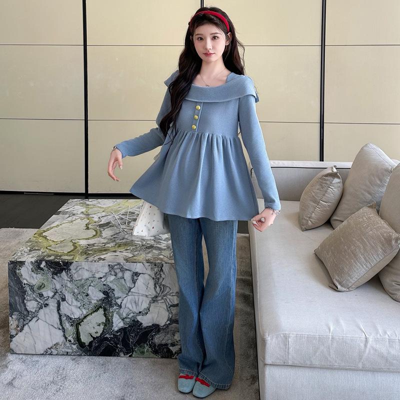 2025 A/W French Square Neck Maternity Knit Top XL синій
2025 A/W French Square Neck Maternity Knit Top XL синій