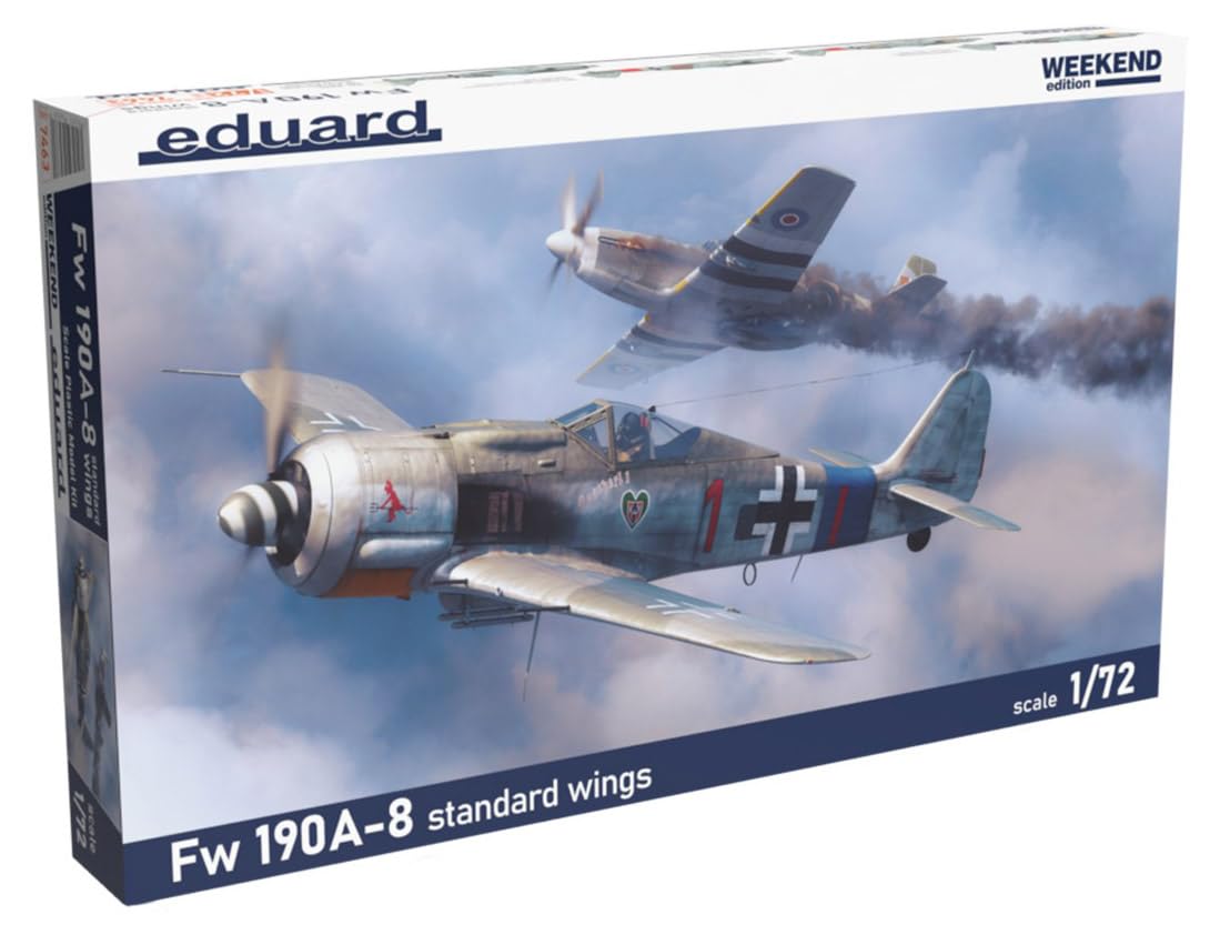 Eduard Weekend Edition German Air Force Standard Wing Plastic Model EDU7463 Molded Color 1/72 Fw190A-8
Eduard Weekend Edition German Air Force Standard Wing Plastic Model EDU7463 Molded Color 1/72 Fw190A-8